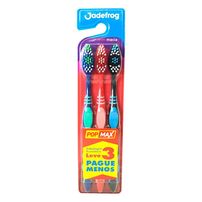 Escova De Dentes Jadefrog Popmax - 3 Unidades