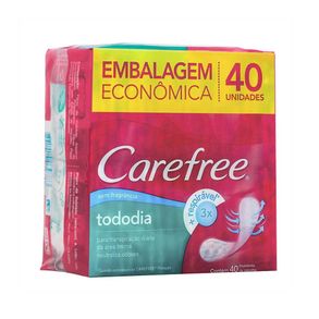 Protetor Diário Carefree Todo Dia Sem Fragrância - 40 Unidades