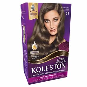 Coloração Koleston Kit Louro Cinza Escuro - 61