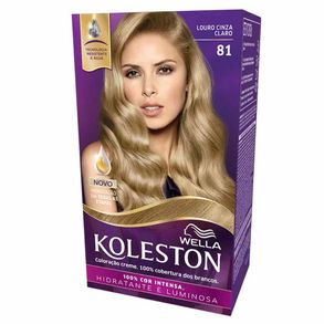 Coloração Koleston Kit Louro Cinza Claro - 81