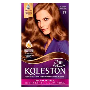 Coloração Koleston Kit Marrom Dourado - 77