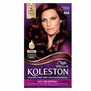 Coloração Koleston Kit Vermelho Intenso - 466