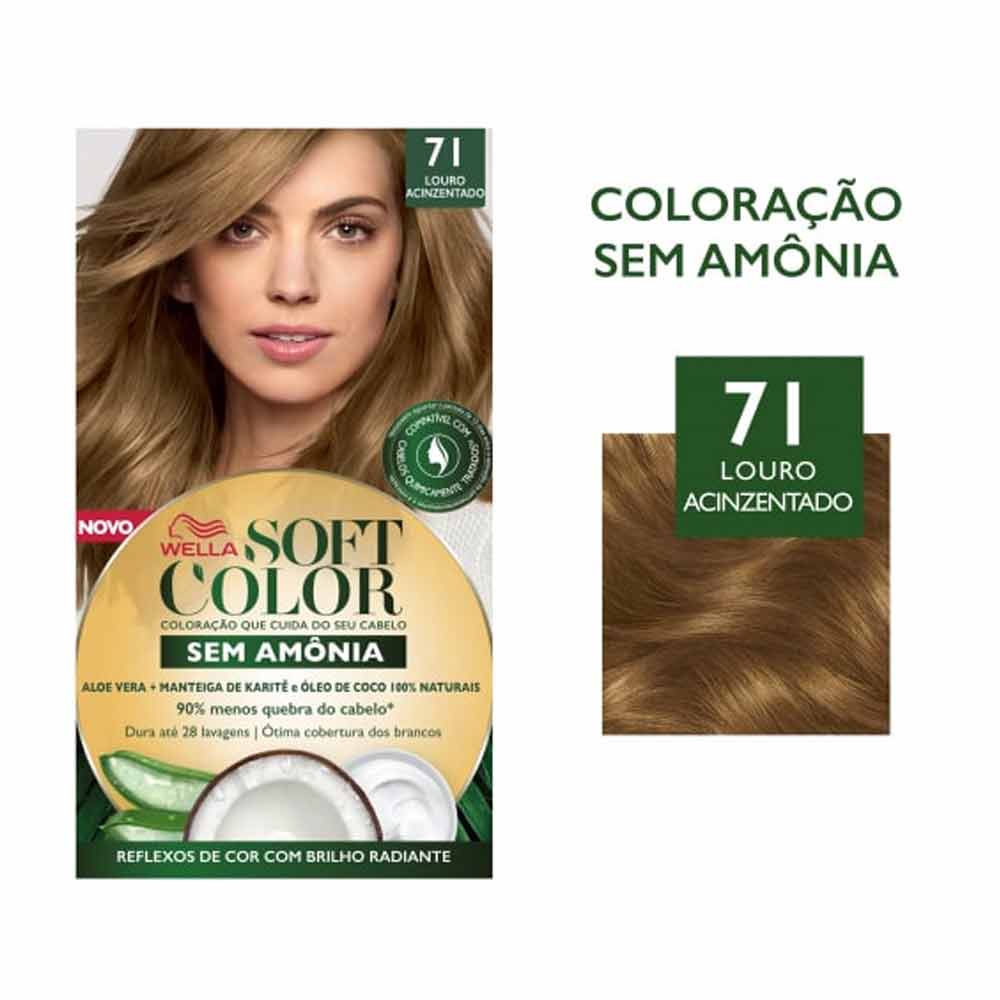 Kit Tonalizante Soft Color Louro Acinzentado 71 Danny Cosmeticos 7498