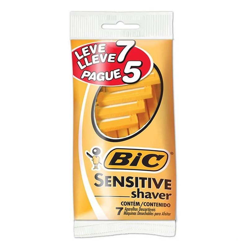 Aparelho-Barbeador-Sensitive-Shaver-Bic---7-Unidades