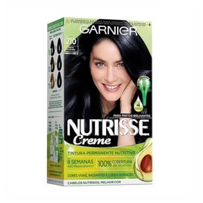 Coloração Nutrisse Creme Preto Azulado 210 Garnier