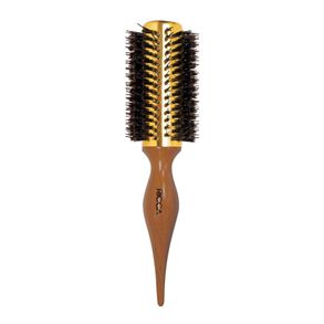 Escova De Cabelo Ricca Madeira Salon Metal 34 - Ref 418