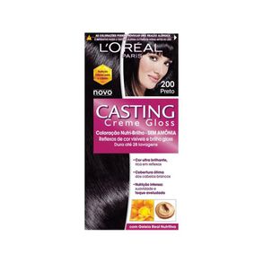 Casting Creme Gloss - Coloração Nutri Brilho Sem Amônia - Preto 200