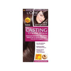 Casting Creme Gloss - Coloração Nutri Brilho Sem Amônia - Chocolate Glace 415