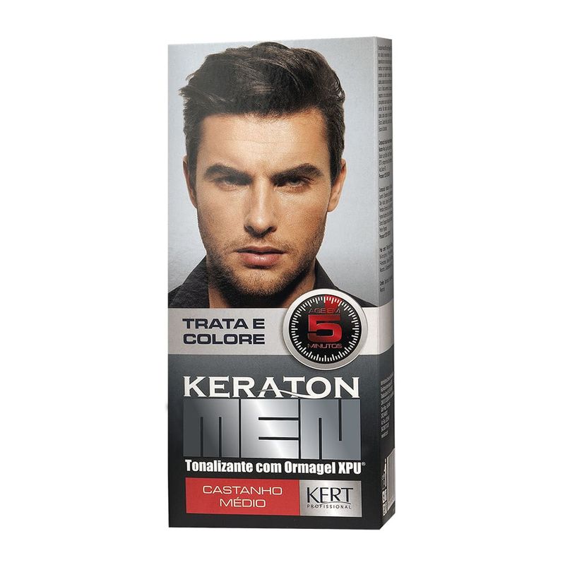 Kit-Tonalizante-Men-Castanho-Medio-Keraton