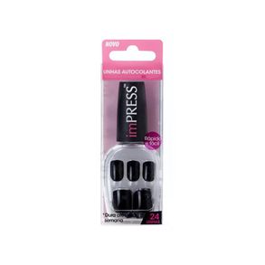 Impress - Unhas Autocolantes Kiss Ny - Text Appeal - Curta