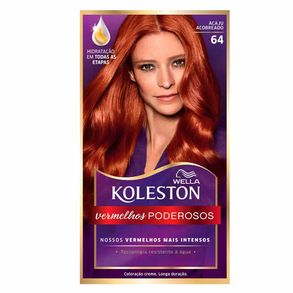 Coloração Koleston Kit - Vermelhos Poderosos - Acaju Acobreado - 64