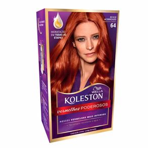 Coloração Koleston Kit - Vermelhos Poderosos - Acaju Acobreado - 64