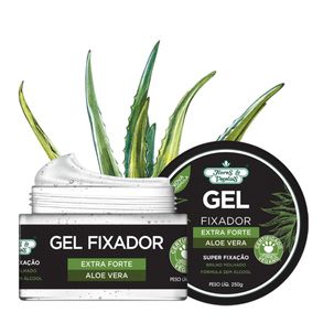 Gel Fixador Capilar Extra Forte Aloe Vera Flores & Vegetais 250g