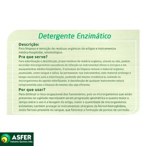 Detergente Enzimático Com 3 Enzimas Asfer 1000ml