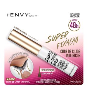 Cola Para Cílios Kiss Ny 48h Super Strong Hold - Incolor