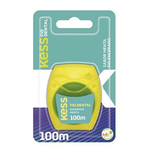 Fio Dental Encerado Sabor Menta Kess 100m