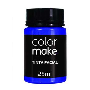 Tinta Líquida Facial Azul Colormake 25ml