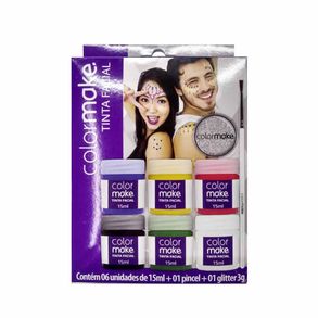 Kit Tinta Líquida Facial Colormake - 6 Cores