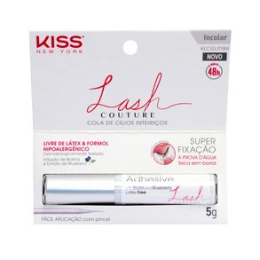Cola Para Cílios Postiços Kiss Ny Lash Couture 48h Incolor - 1un