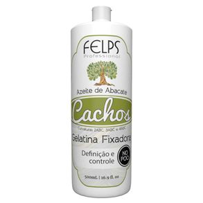Gelatina Fixadora Felps Cachos Azeite De Abacate 500ml