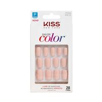 Unhas Postiças Salon Color Curto Sweet Girl Kiss Ny - Ksc55br