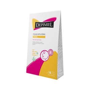 Folhas Prontas Depimiel Para Depilação Facial - 16 Unidades