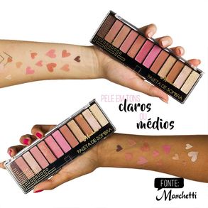 Paleta De Sombras Marchetti Sweet Rose - 16g