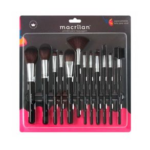 Kit De Pincéis Profissional Para Maquiagem Macrilan - Kp9-1a