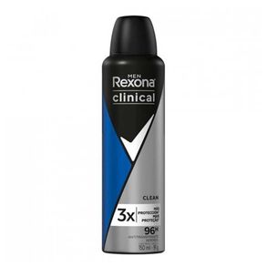 Desodorante Aerosol Rexona Clinical Men Clean - 150ml