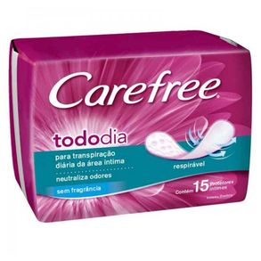 Protetor Diário Tododia Neutraliza Sem Fragrancia Carefree - 15 Unidades
