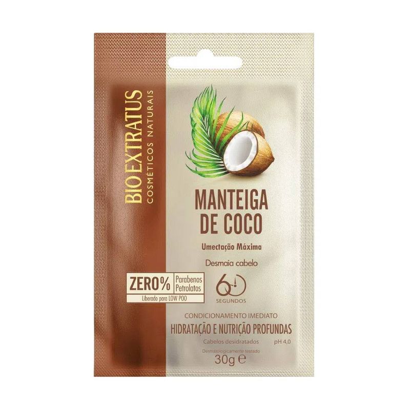 Sache-Mascara-Capilar-Manteiga-De-Coco-Bio-Extratus-30g