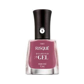 Esmalte Risqué Diamond Gel Veludo Rosé Cremoso - 9,5ml