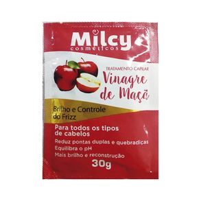Máscara Tratamento Vinagre De Maçã Milcy Sachê Capilar  30g