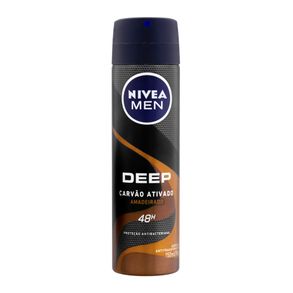 Desodorante Antitranspirante Deep Carvão Ativado Amadeirado Nivea Men 150ml