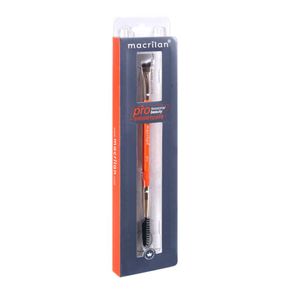 Pincel Duplo Chanfrado E Escova Macrilan Beauty Tools Profissional - Bt 14