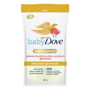 Sabonete Líquido Baby Refil Da Cabeça Aos Pés Glicerinada Dove 180ml