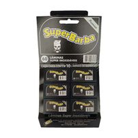 Lâmina De Barbear Black Premium Super Barba - 60 Unidades