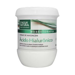 Creme De Massagem Corporal Ácido Hialurônico D¿Água Natural 650g
