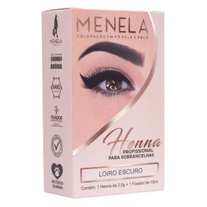 Kit Henna Para Sobrancelha Menela Loiro Escuro