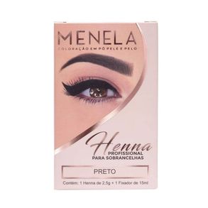 Kit Henna Para Sobrancelha Menela Preto
