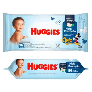 Toalhas Umedecidas Tripla Proteção Huggies 96 Unidades