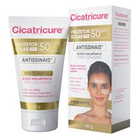 Protetor Solar Facial Antissinais Efeito Matte Fps50 Cicatricure 40g