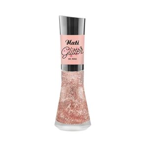 Esmalte Glitter Incolor Rosa Nati 8ml