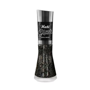 Esmalte Glitter Pérola Negra Nati 8ml