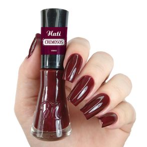 Esmalte Cremosos Vinho Nati 8ml