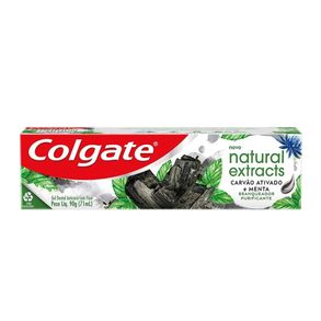 Gel Dental Natural Extracts Carvão Ativado E Menta Colgate 90g