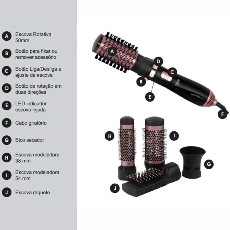 Escova-Multifuncional-5-Em-1-Super-Ion-3000-Lizz-110v