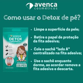 Adesivo Para Os Pés Detox Orgânico Avenca