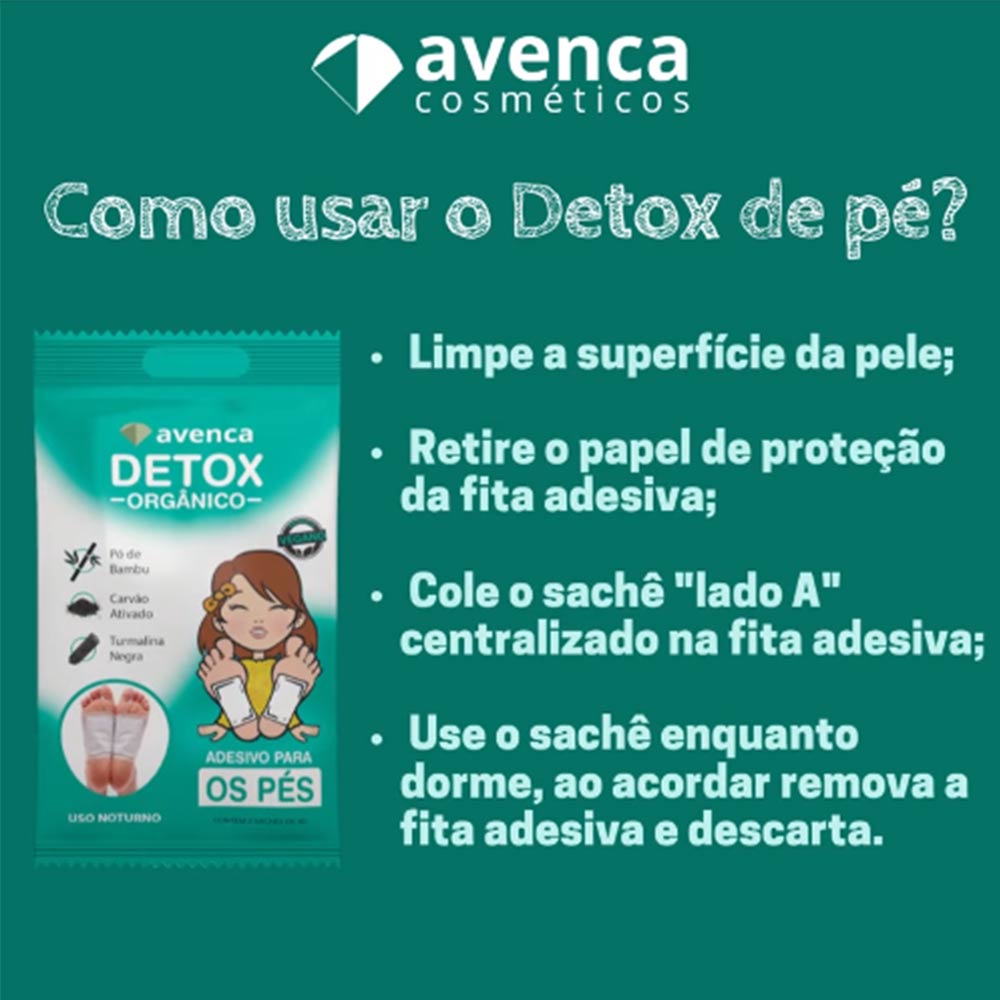 Adesivo Para Os Pés Detox Orgânico Avenca - Danny Cosmeticos