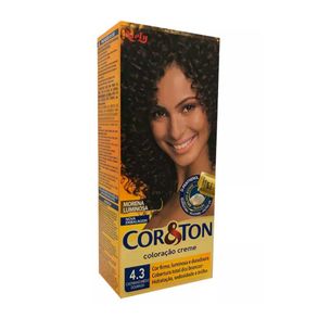Coloração Cor & Ton Mini 4.3 Castanho Médio Dourado